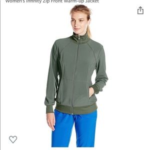 Olive green Cherokee scrub jacket